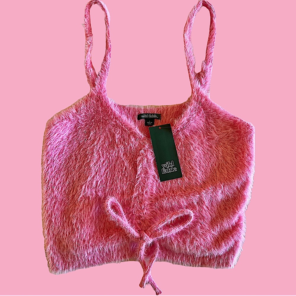 Target Wild Fable Fuzzy Crop Tank Top